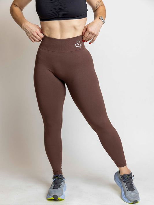 Seamless Scrunch-Butt Legging - Color Marrón